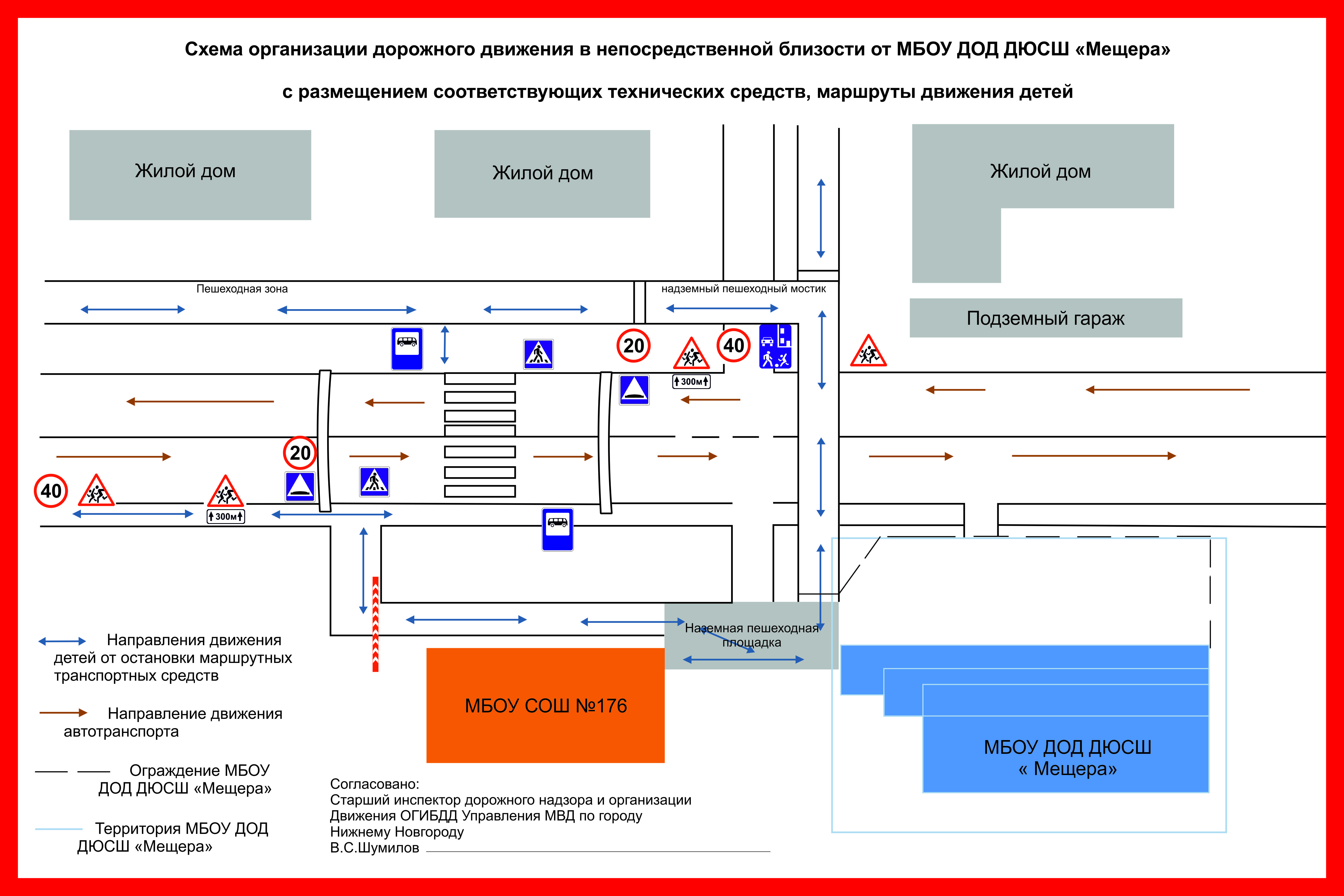 Организация дорожного движения схема